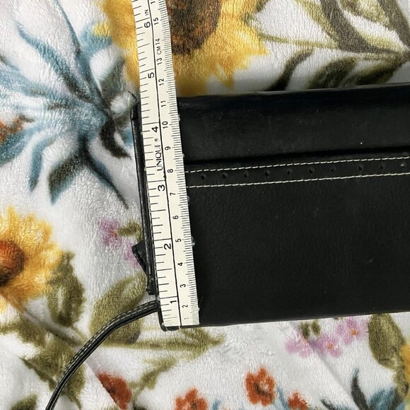 Samsonite Crossbody Black Leather Cell Holder Card Holder Organizer - Picture 6 of 7